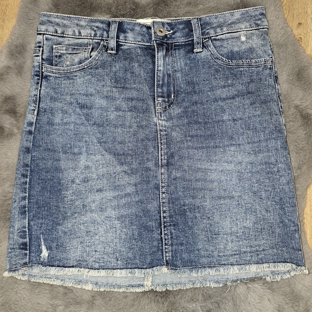 Classic Blue Denim Mini Skirt